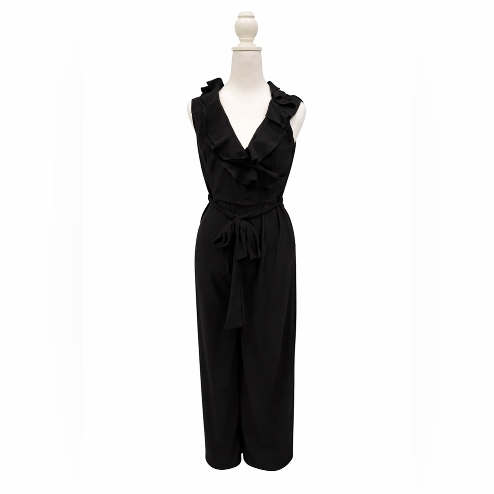 Tommy Hilfiger Black Ruffle Jumpsuit